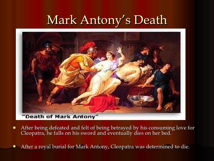 Who killed marc antony